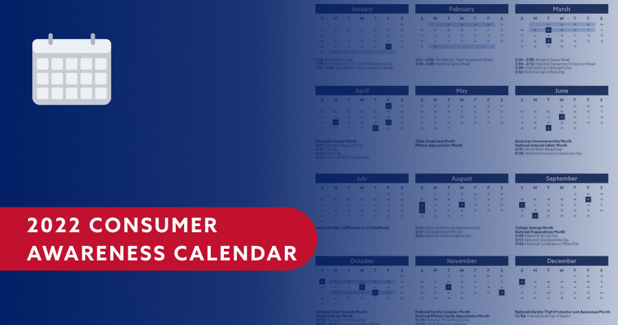 2022 Consumer Awareness Calendar